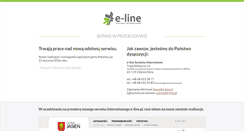 Desktop Screenshot of e-line.pl